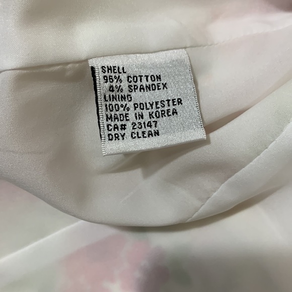 NWOT Talbots Floral Print Shoulder Pad Blazer Jacket - Picture 8 of 8